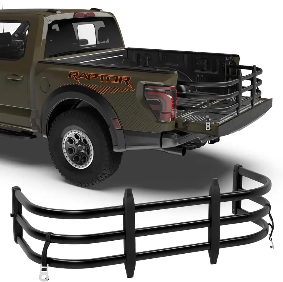 Truck Bed Extender Exclusive (No Drill Installation) for Ford F150 F250 F350 2007 2008 2009 2010 2011 2012 2013 2014 2015 2016 2017 2018 2019 2020 2021 2022 2022 2023 2024 2025 2026
