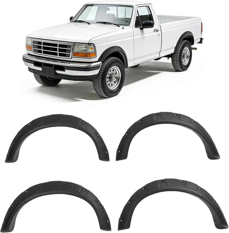 ALMULOO Fender Flare Compatible with 92-96 F-150/250/Bronco 92-97 F-350