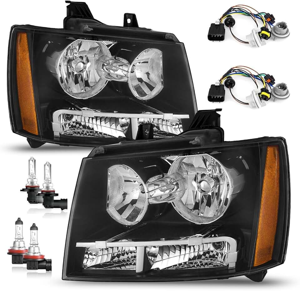 Headlights for 07-14 Chevy Tahoe Suburban 1500/07-13 Suburban 2500