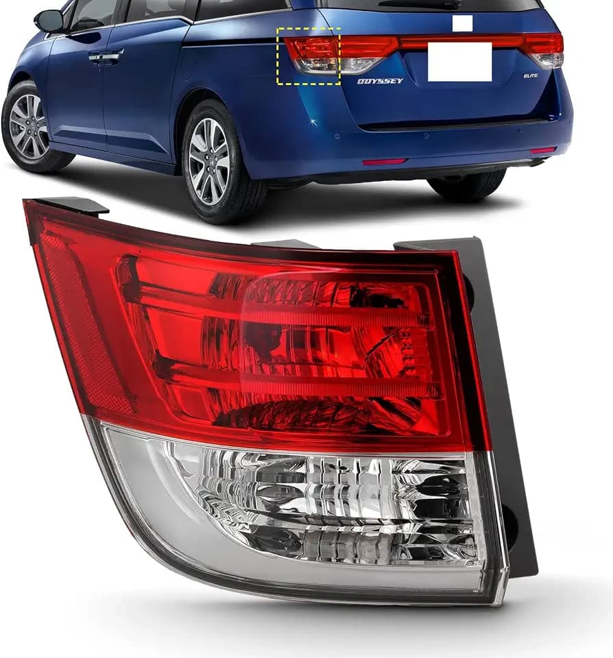 Tail Light Assembly Compatible with 2014-2017 Honda Odyssey,Taillight Brake Lamp Replacement Rear Left Outer Side HO2804104