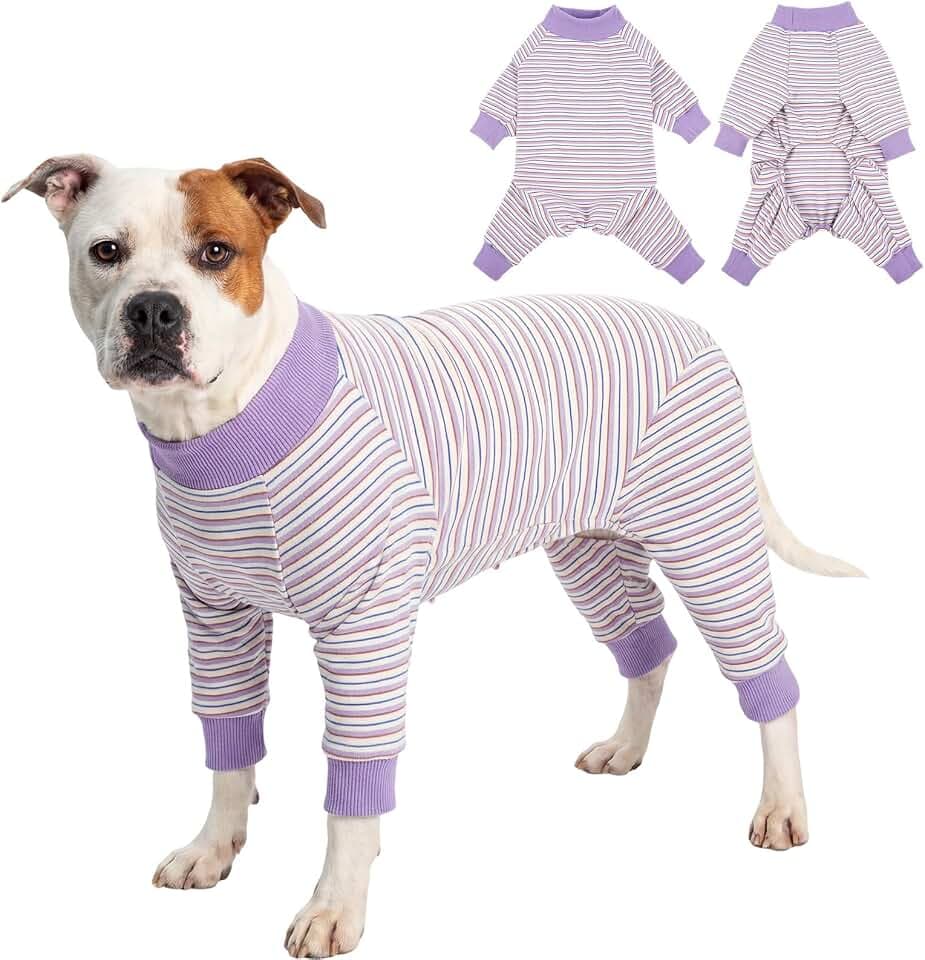 IECOii Soft Large Dog Pajamas, Warm Thermal Dog Pajama Pet Sleepwear