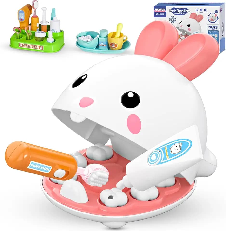 Dentist Kit for Kids 3-5, 31 Pcs Pretend Play Kit