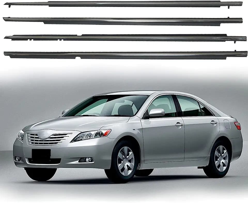 Outside Window Moulding Weatherstrip Trim Seal Belt Replacement for Camry 2007-2011 Chrome
