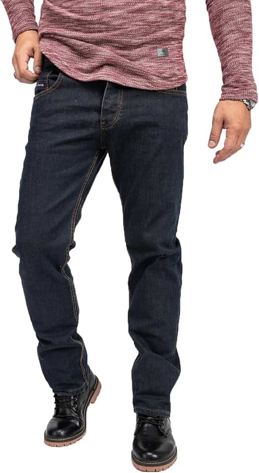 Rock Creek Jeans Herren Hose Straight Cut Gerades Bein Denim M30