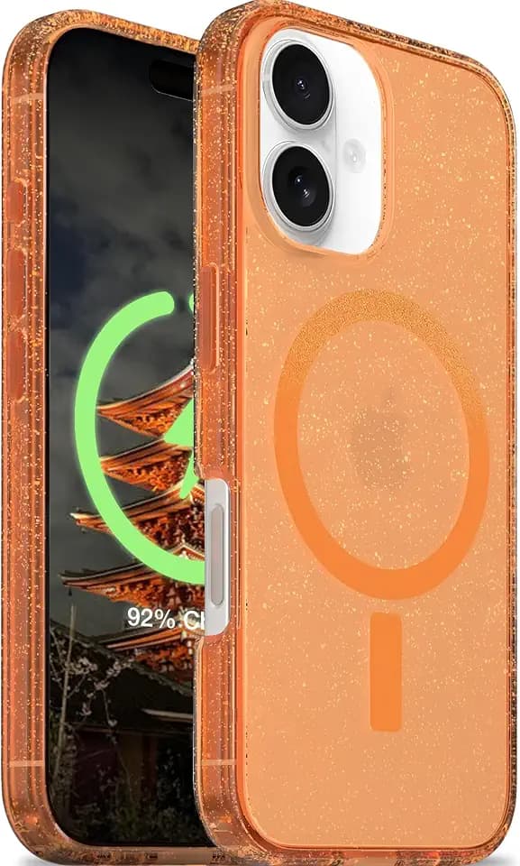 OtterBox iPhone 16 – Symmetry Series Slim MagSafe Case - Encore Orange