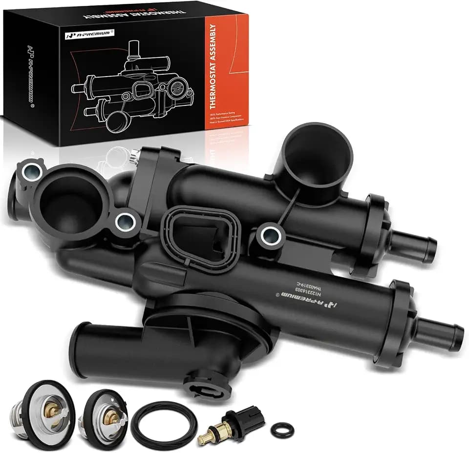 A-Premium Engine Coolant Thermostat Housing Assembly W/Sensor 68003582AB