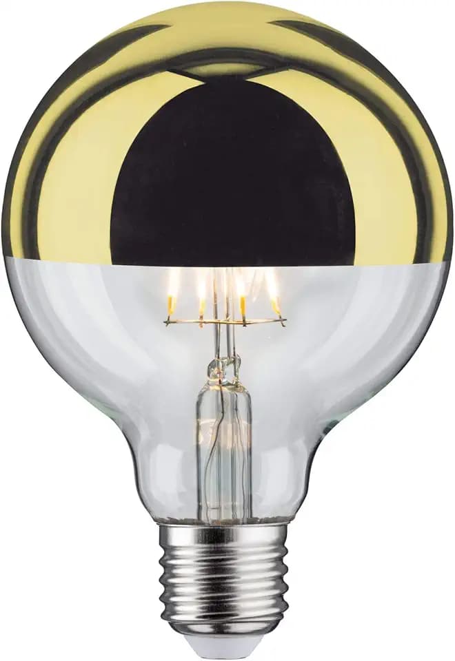 Paulmann 28675 LED Lampe Filament G95 6W Leuchtmittel Kopfspiegel Gold 2700K Warmweiß dimmbar E27