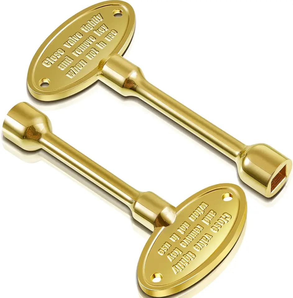 Tondiamo 2 Pcs Universal Gas Key for Fireplace, 3 Inch, Copper
