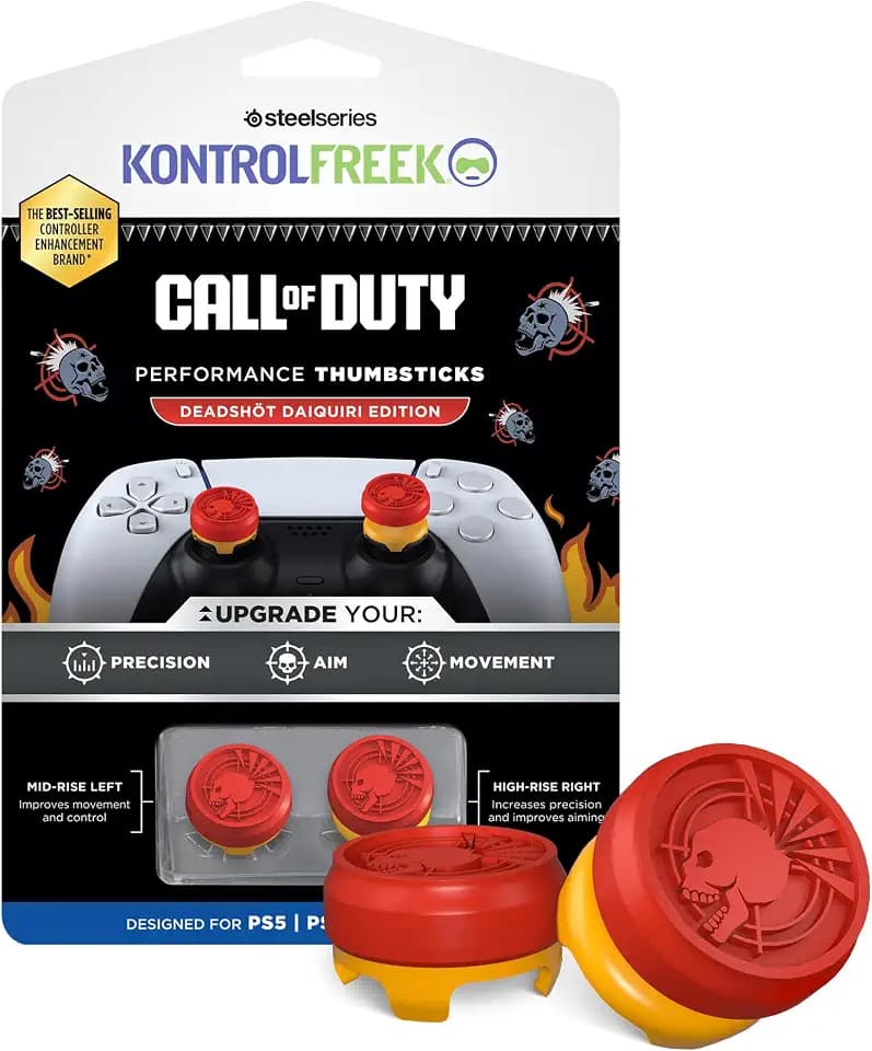KontrolFreek Call of Duty® Deadshot Daiquiri für PlayStation – Performance Thumbsticks – Collector’s Edition – Ingame-Item – CoD Deadshot Standard PS5-Kit