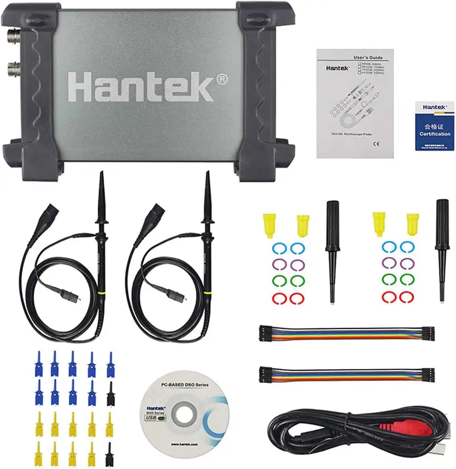 Hantek 6022BL digitales Oszilloskop mit USB-Anschluss, 2 Digital- und 16 Logik-Kanäle