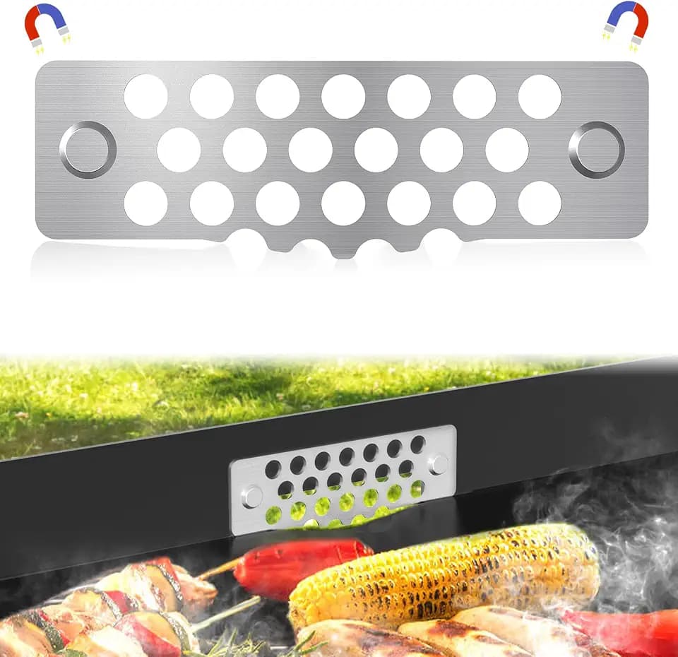 Griddle Accessories of Blackstone Grease Gate Blocker, Compatible with All Blackstone Griddle Accessories, Blocks Food from Falling into Rear Grease Trap (1Pack)