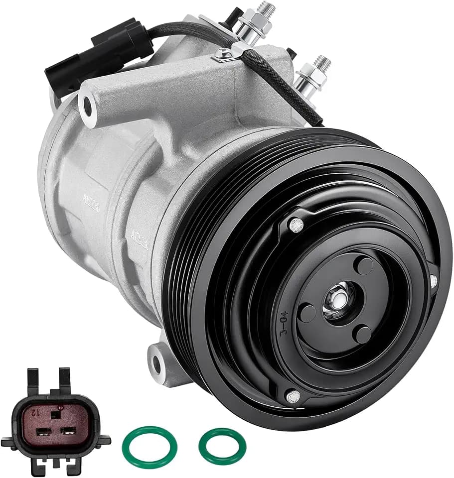 BDFHYK 98309 AC Compressor with Clutch Compatible with Chrysler 300 2006-2010 2.7L, Compatible with Dodge Charger 2006-2010, Magnum 2006-2008, 2.7L, Replaces 639387, 158352