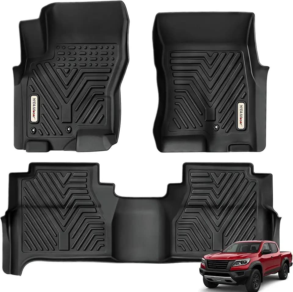 YITAMOTOR Floor Mats Fit for 2008-2021 Nissan Frontier Crew Cab
