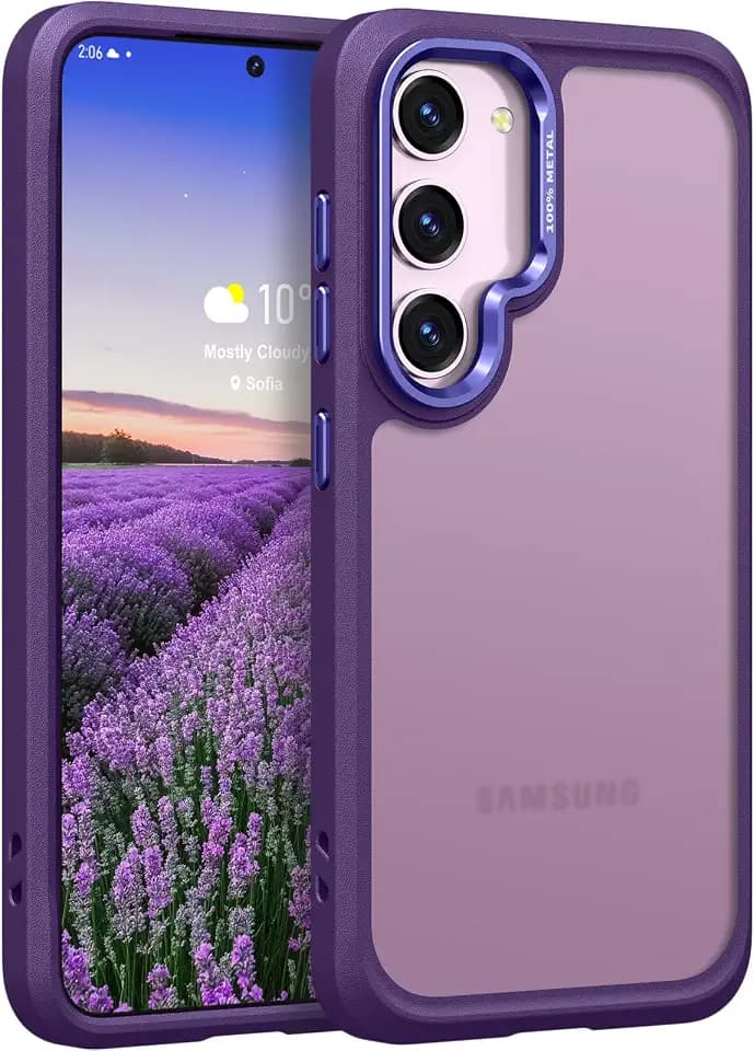 Rayboen for Practical Matte Samsung Galaxy S23 Case, Purple