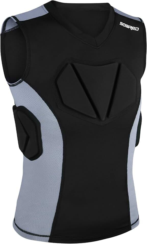Soared Youth Baseball Chest Protector XPE Foam Padded Compression Shirt