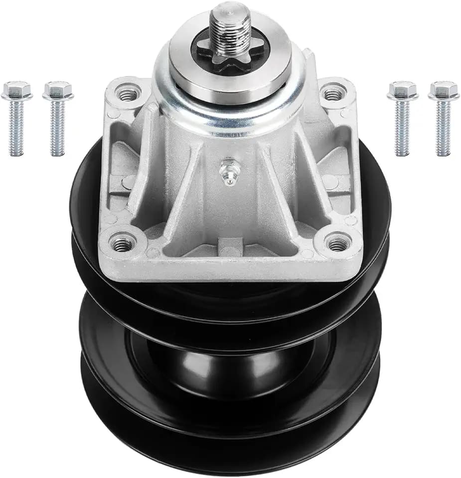 46" Deck 618-0595 Spindle Assembly Double Pulley for MTD White Huskee
