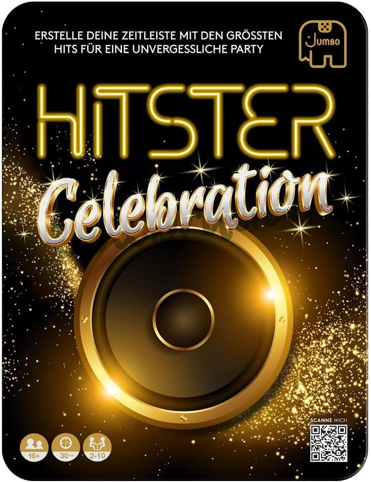 Hitster Celebration, EIN Party- und Kartenspiel für Erwachsene und Familien