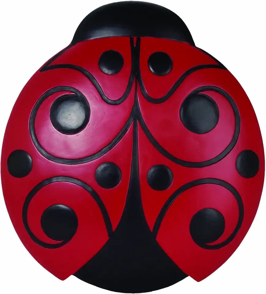Spoontiques - Garden Décor - Ladybug Stepping Stone - Decorative Stone for Garden