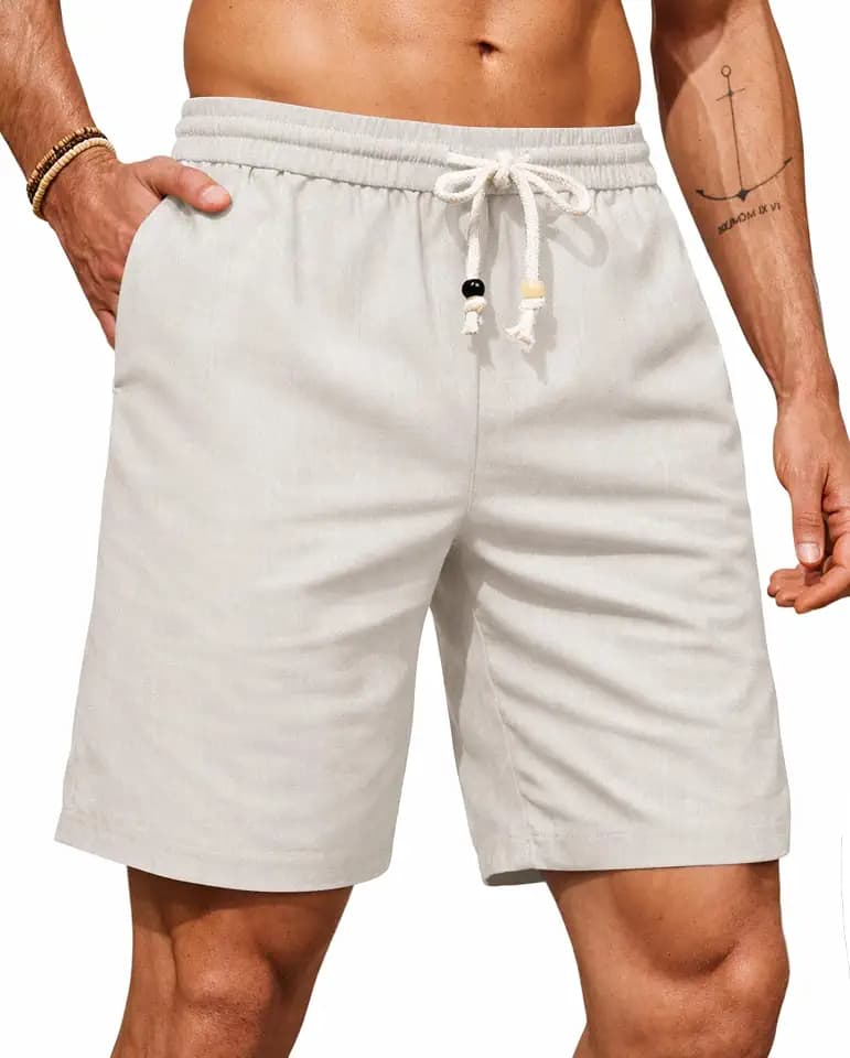 Herberton Men Linen Knee Shorts