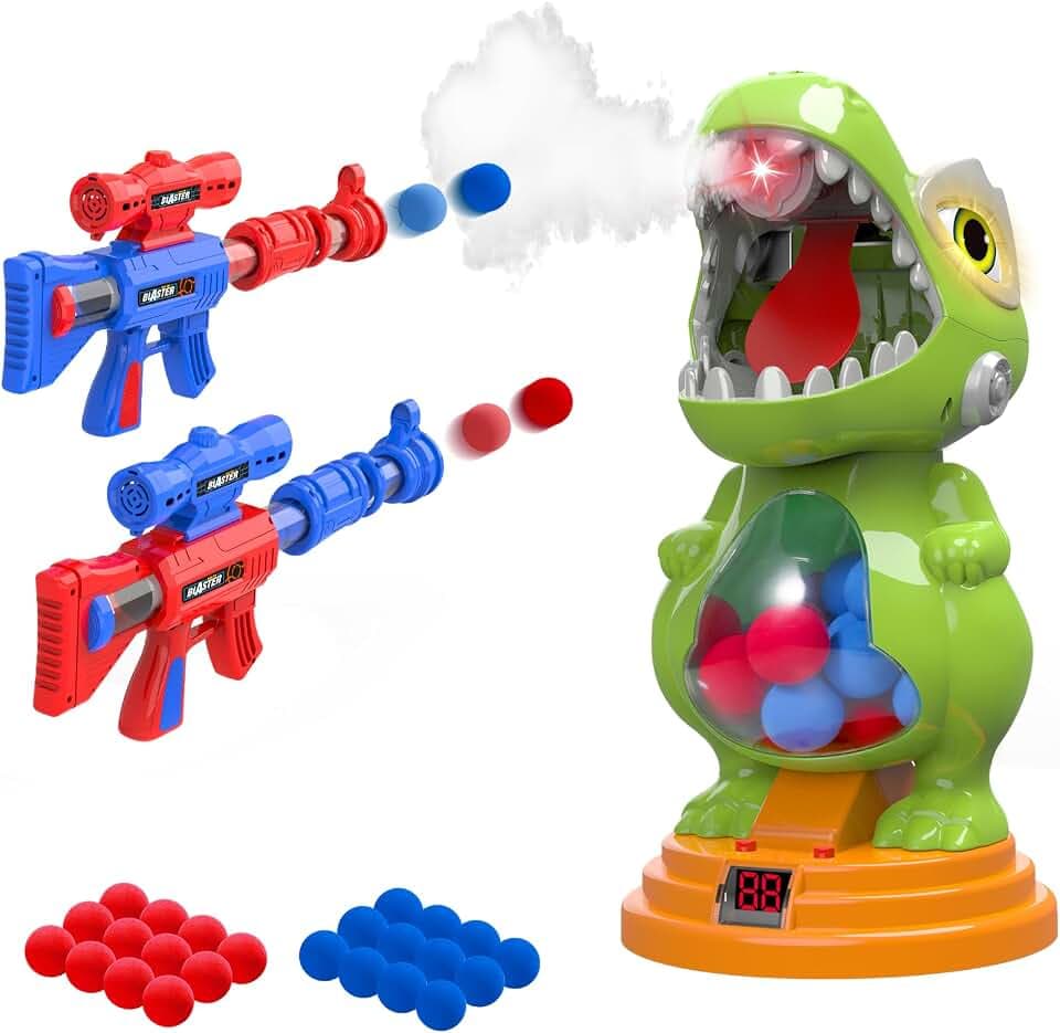 AuroTops Movable Dinosaur Shooting Toys for Kids Gifts for Boys 6-8