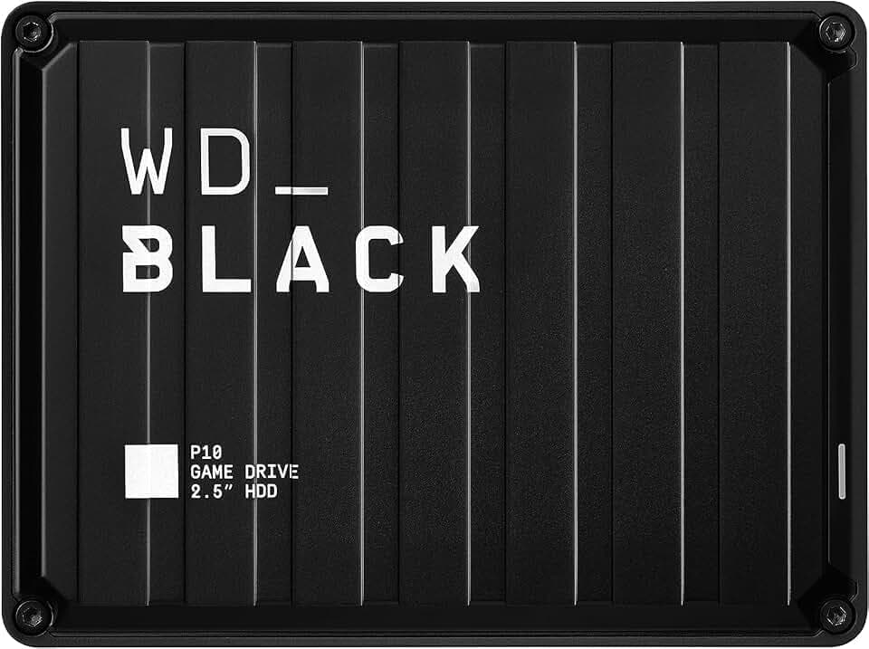 WD_BLACK P10 Game Drive 5 TB externe Festplatte (mobile und robuste High-Perfomance-Festplatte, für Konsole und PC, bis zu 125 Spiele speichern) Schwarz