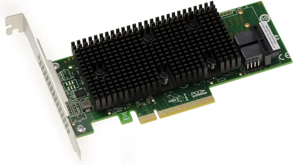KALEA-INFORMATIQUE PCIe 3.1 SAS + SATA + NVMe 12GB Controller-Karte mit 8 internen Ports. OEM-Modell 9400-8i.
