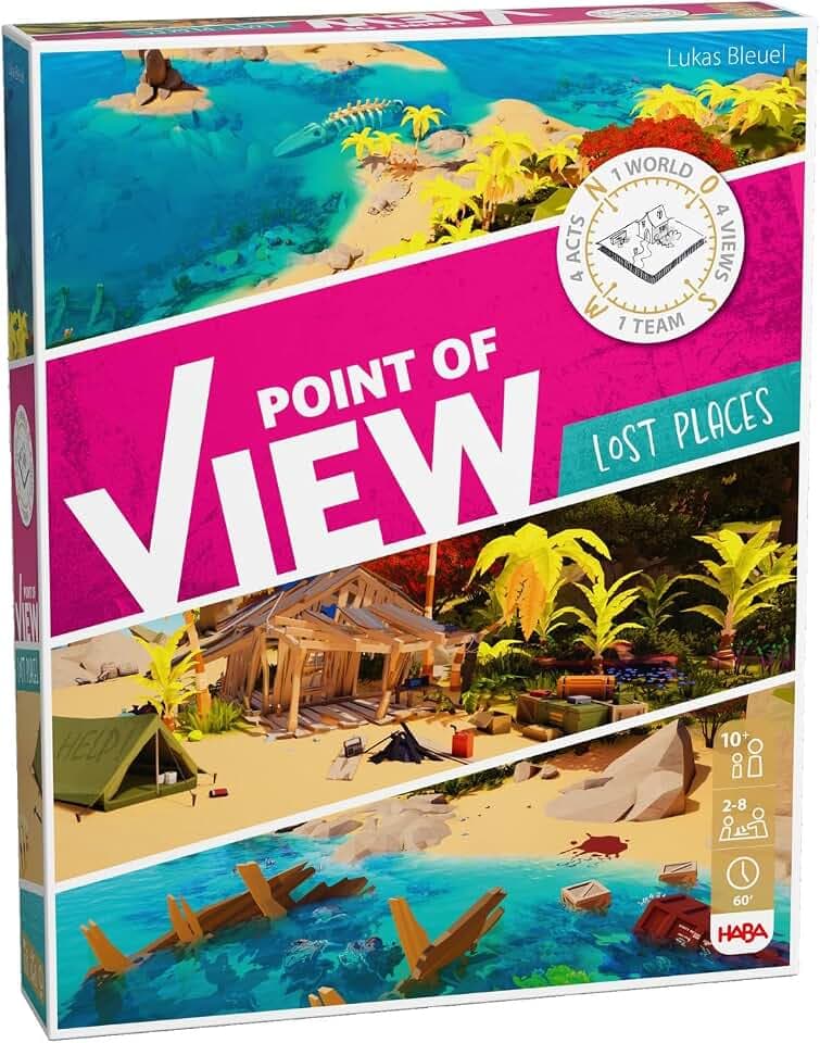 HABA Point of View: Lost Places – Kooperatives Detektivspiel ab 10 Jahren – Für 2–8 Spieler – Mit innovativer Perspektiv-Mechanik und spannendem Rätselabenteuer – 2011827001