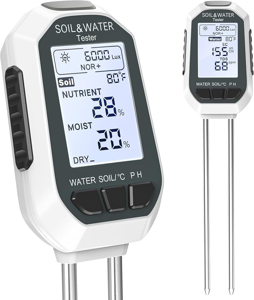 Moisture Meter for Plants,7-in-1 Digital Soil Tester Kit