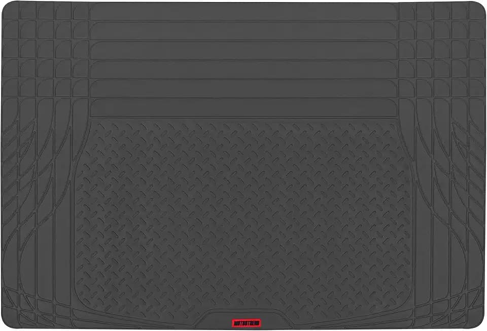 Motor Trend FlexTough SUV Cargo Liner & Car Trunk Mat - Universal Trim-To-Fit All Weather Cargo Mats for Back of SUV - SUV Trunk Mat & Trunk Liner Floor Mat Cargo Cover - Trunk Cover 47.5"in x 32.2"in