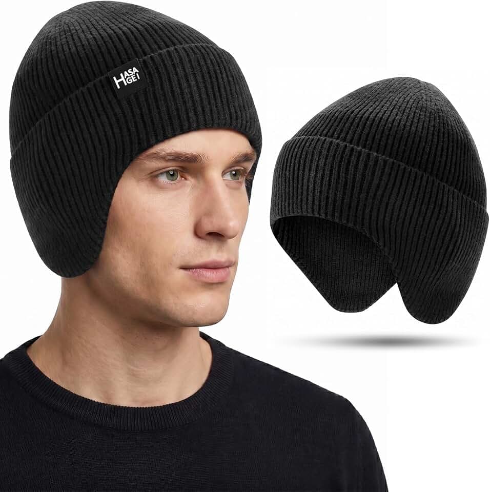 HASAGEI Wintermütze Atmungsaktiv Strickmütze Winter Thermo Mütze Weich Sportmütze Skimütze für Herren und Damen Outdoor