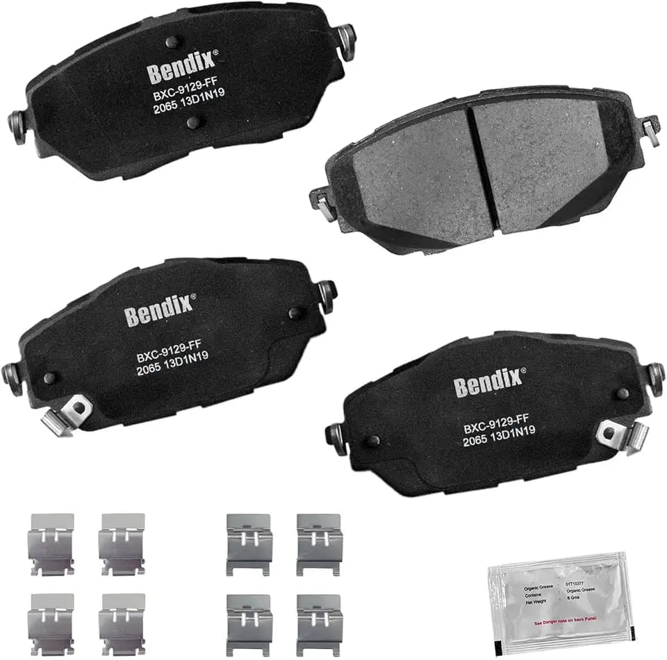 Bendix Priority1 CFC2065 Ceramic Front Brake Pads compatible with Toyota C-HR 2022-2018