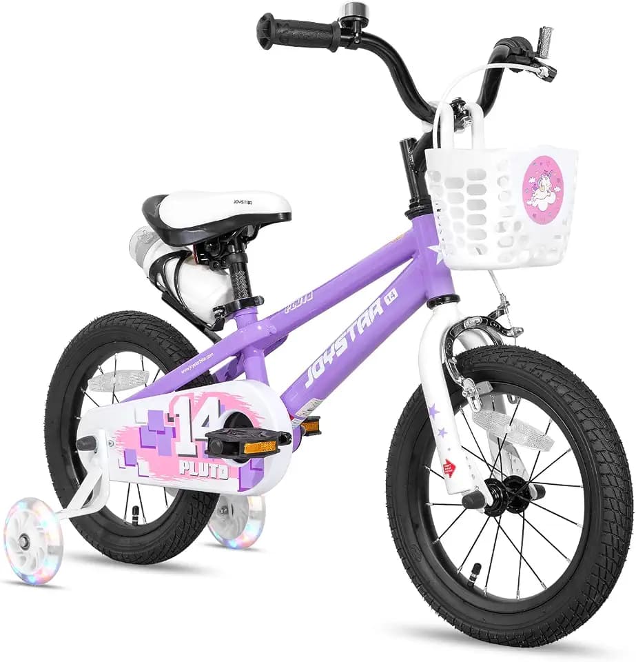JOYSTAR Pluto 12-20" Kids Bike with Light Up Training Wheels