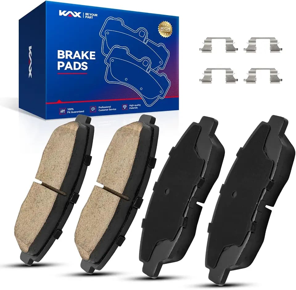 KAX Ceramic Brake Pads Front for Honda 1990-1997 Accord Sedan, 1994-2002 Accord Coupe, Acura 1997-1999 CL, Low Noise & Low Dust, Set of 4