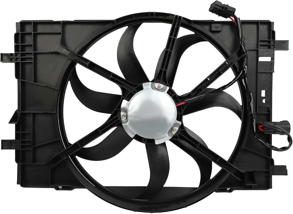 SCITOO Engine Radiator Cooling Fan Assembly Compatible with Ford Lincoln