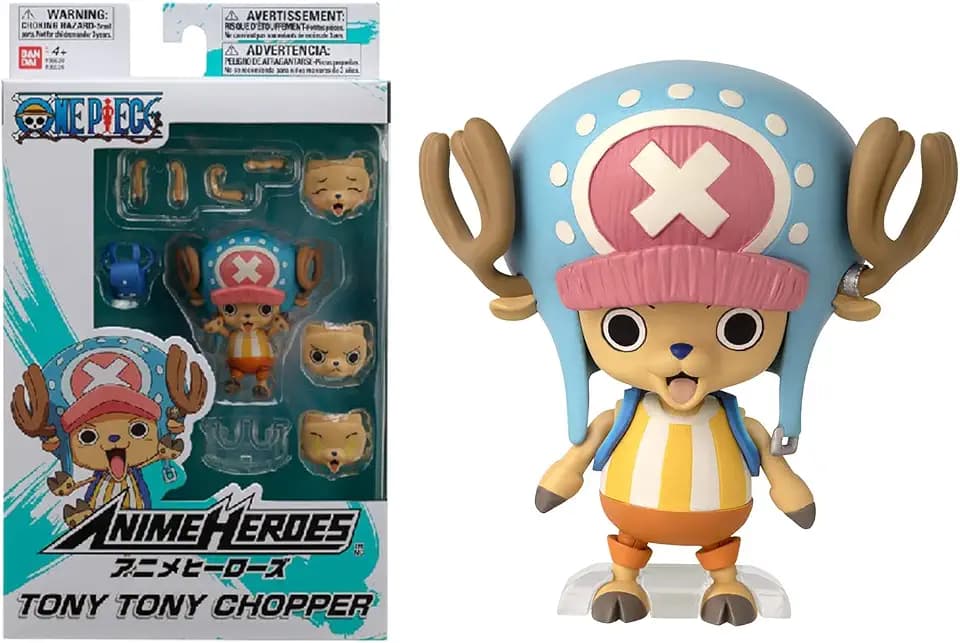 Bandai – Anime Heroes – One Piece – Anime Heroes-Figur 7 cm – Tony Tony Chopper – Gelenkfigur Chopper One Piece – Offizielle Lizenz – Spielzeug für Kinder ab 4 Jahren – 36936