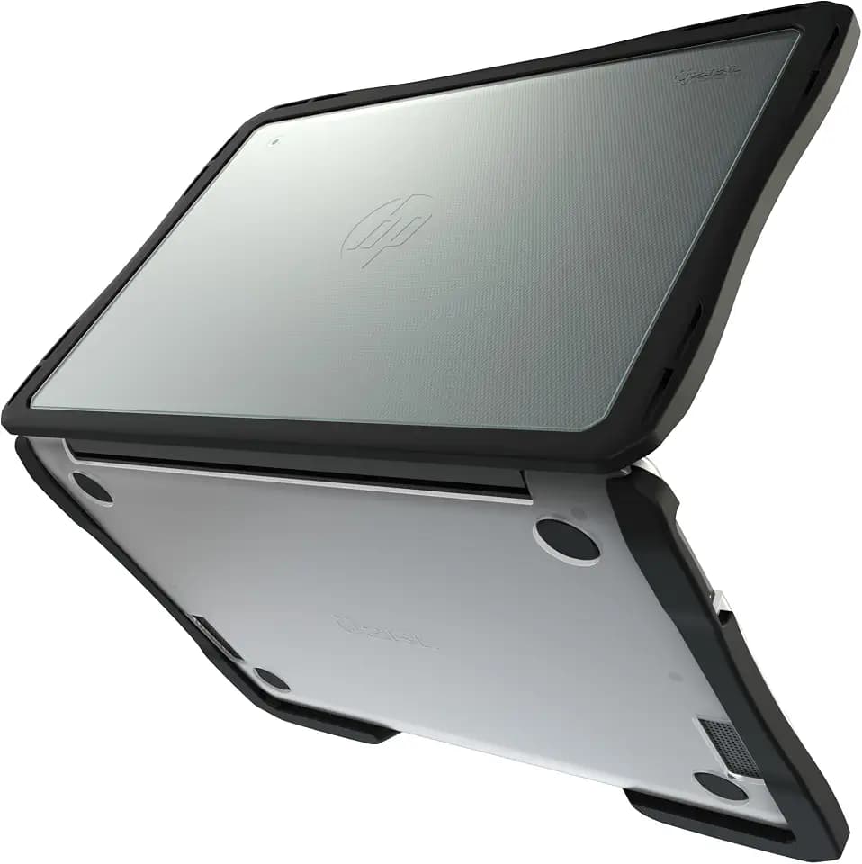 UZBL Air Hard Shell Case for HP Chromebook 11 G9 / G8 EE, Student-Proof K-12 Protective Clear Cover (1-Pack)