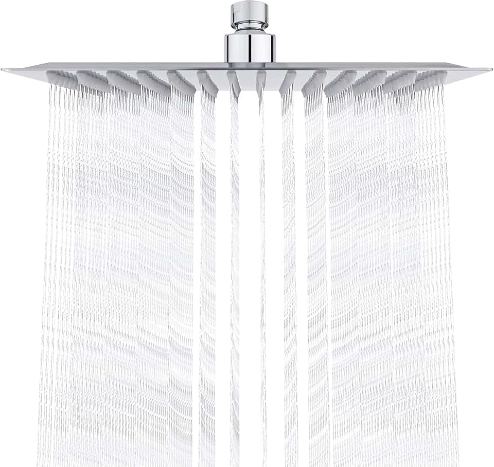 Ibergrif M20297 Regendusche Duschkopf 25cm Quadratisch Edelstahl
