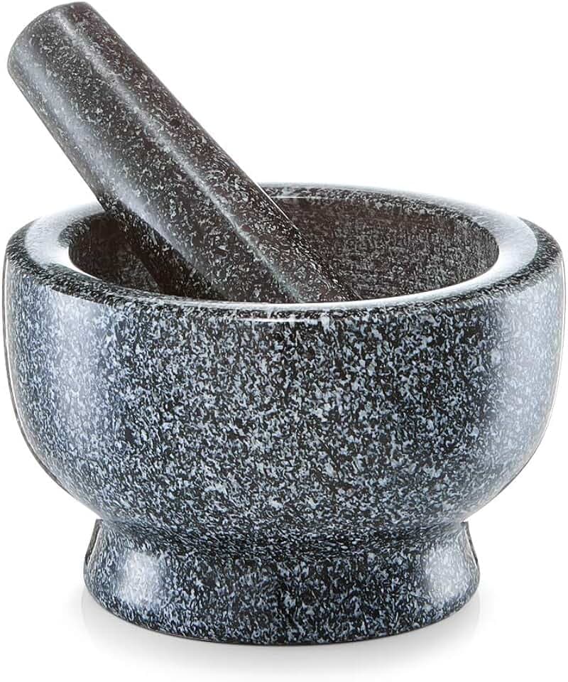 Zeller 24501 Mörser und Stößel Set, Granit, anthrazit