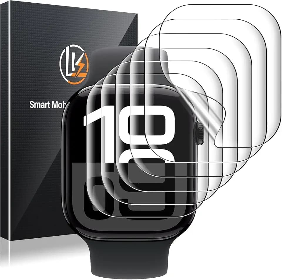 LK 6Pcs for Apple Watch Series 12/Series 11/Series 10 46mm Screen Protector