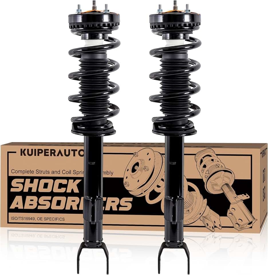 KUIPERAUTO Front Complete Struts Coil Spring Assembly 172665 Compatible with 2012-2022 Dodge Challenger 2012-2022 Charger Replacement Shock Absorbers
