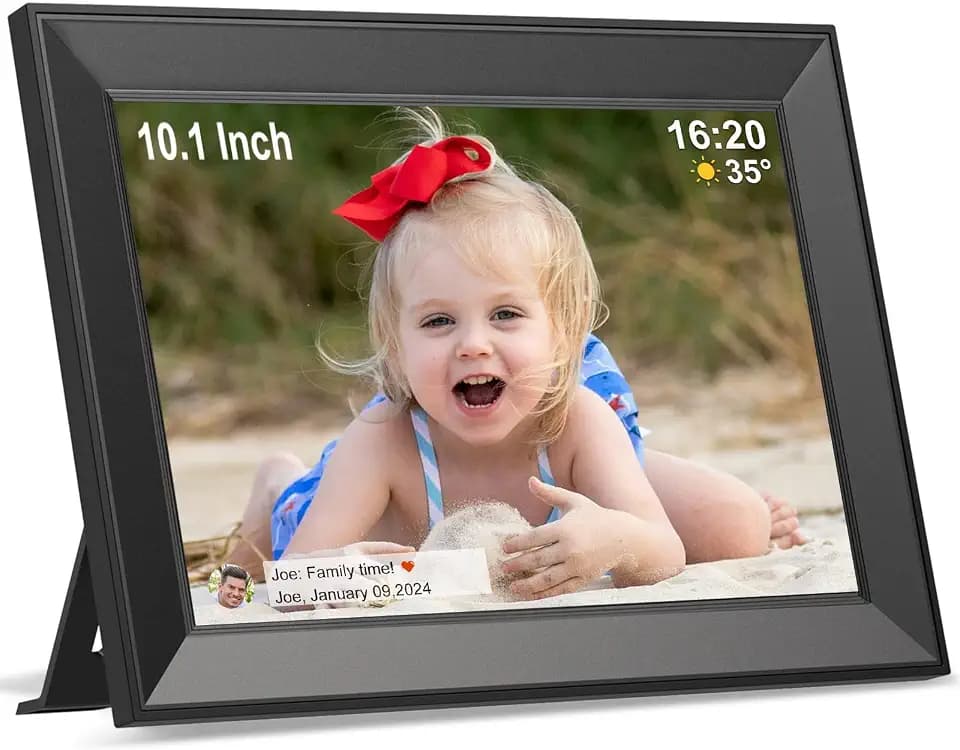 Frameo Digital Picture Frame WiFi 10.1Inch Digital Photo Frame Easy to use