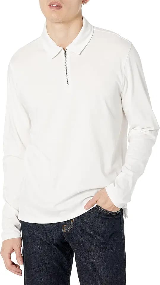 Vince Men's Pima Cotton Quarter Zip