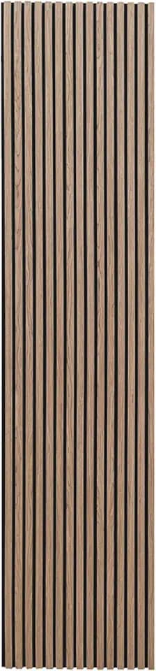 Akustikpaneele | Farbe: Walnuss | Wandpaneele in verschiedenen Formaten | Deko Wohnzimmer | Wanddeko in Holz | Akustik Paneele Wand | Lamellenwand (270 x 40 cm - 2 Stk.)