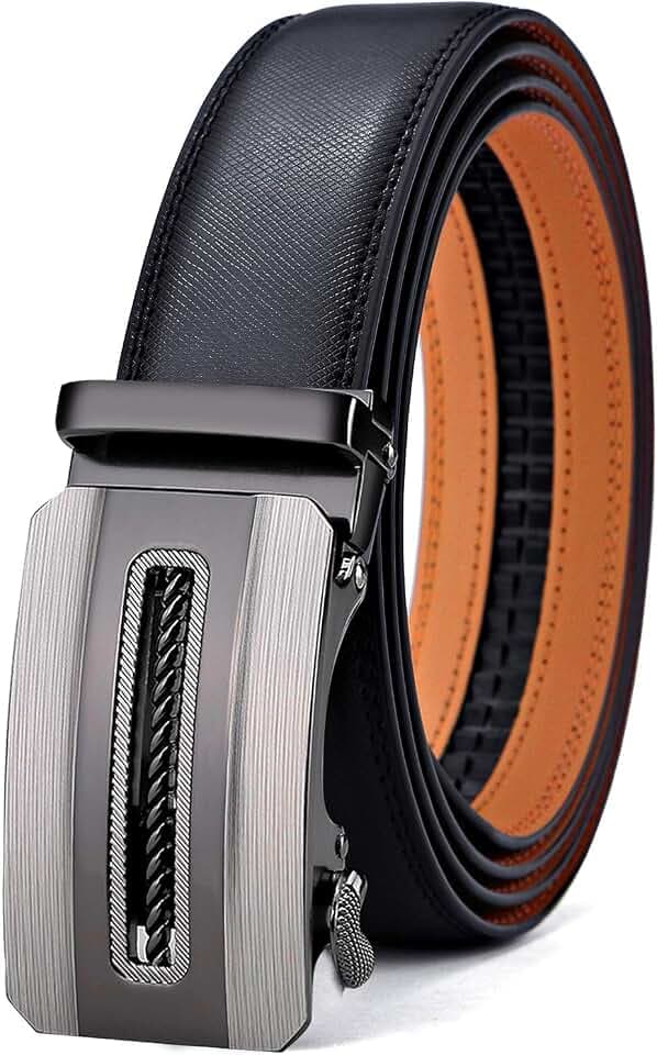 BULLIANT Gürtel Herren, Gürtel Ratsche Ledergürtel 35mm,Größe Angepasst