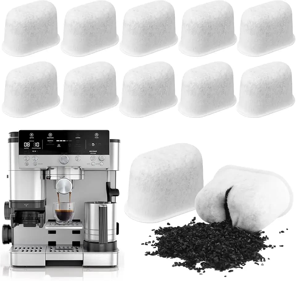 Wasserfilter Einsätze für Ninja Luxe Cafe Zubehör – 12 Stück Kohlefilter für Ninja Kaffeemaschinen Wasserfilter