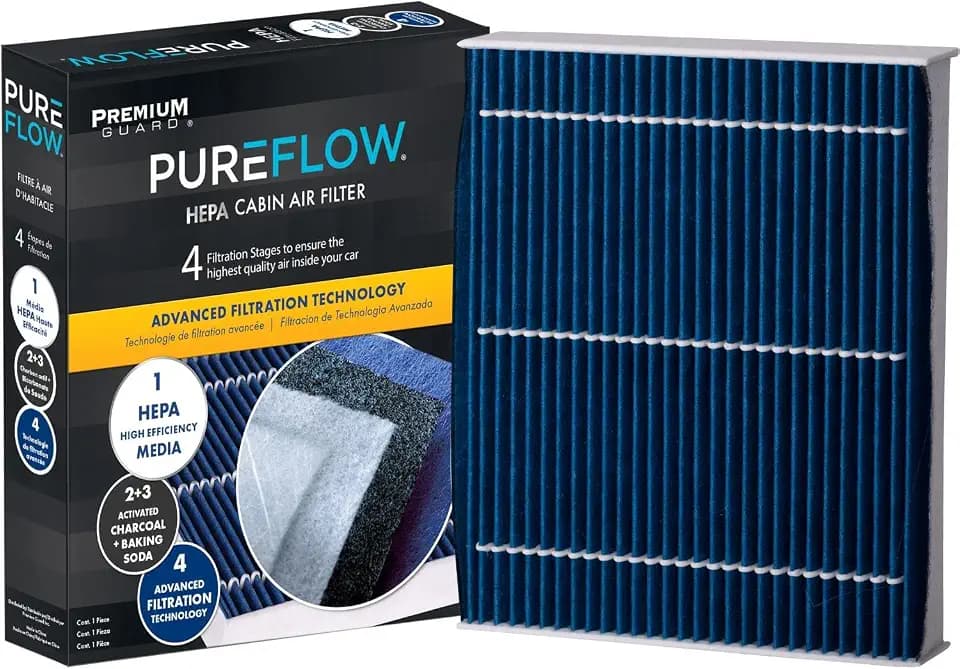 PUREFLOW PC99542HX HEPA Cabin Air Filter | Fits 2020-2026 Ford Explorer 2.3L, 3.0L, Escape 1.5L, 2.0L, 2.5L, Police Interceptor Utility 3.0L, 3.3L