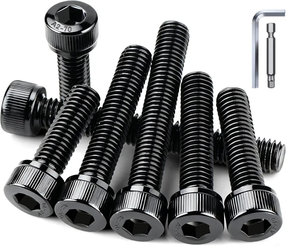 Zylinderkopfschrauben m3x8 Edelstahl 50 Stk Schrauben Schwarz