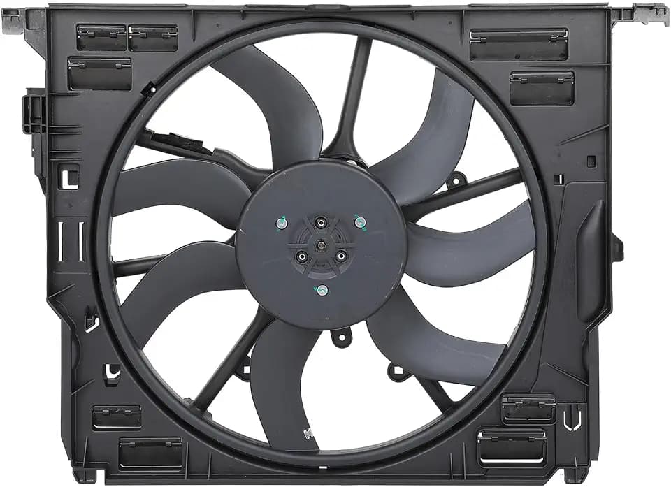 SCITOO 17428509741 Engine Radiator Cooling Fan Assembly Fit for BMW Model
