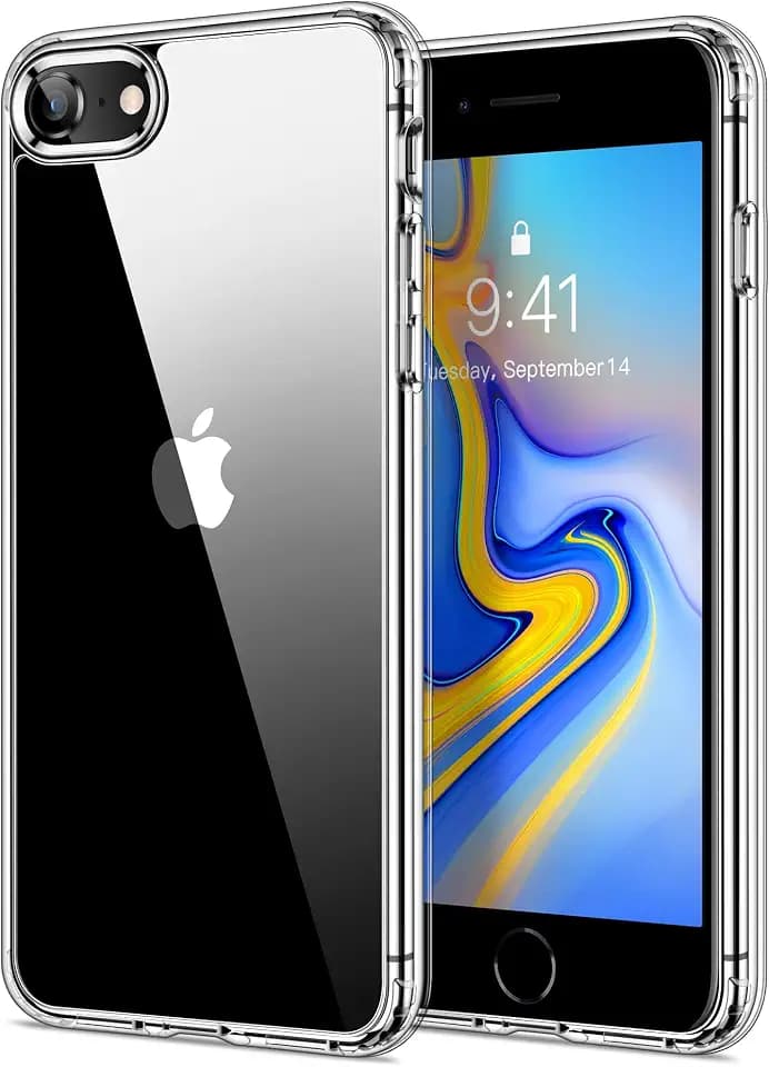 HOOMIL Case for iPhone SE/iPhone 8/iPhone 7, Anti-Yellowing, Clear