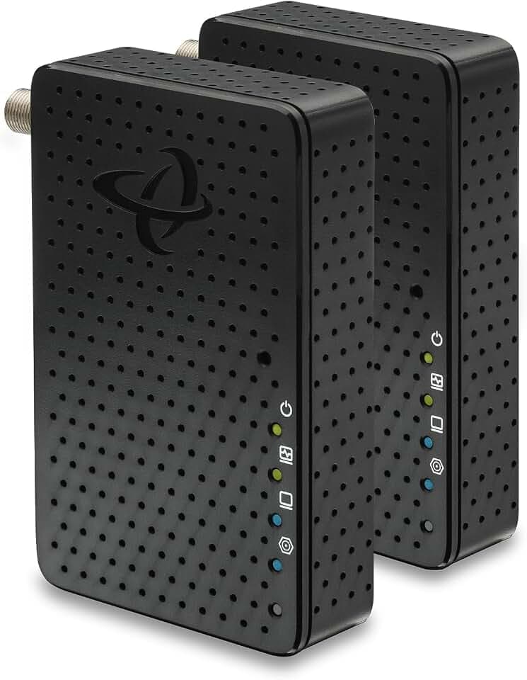 Hitron HTEM5 MoCA 2.5 Network Adapter (2-Pack) - Extends Network via Coax | NOT a Modem/Router/WiFi | Requires Cable TV Wiring (NOT Satellite) | Works with Cable & Most Fiber (NOT AT&T) | 2.5 Gbps